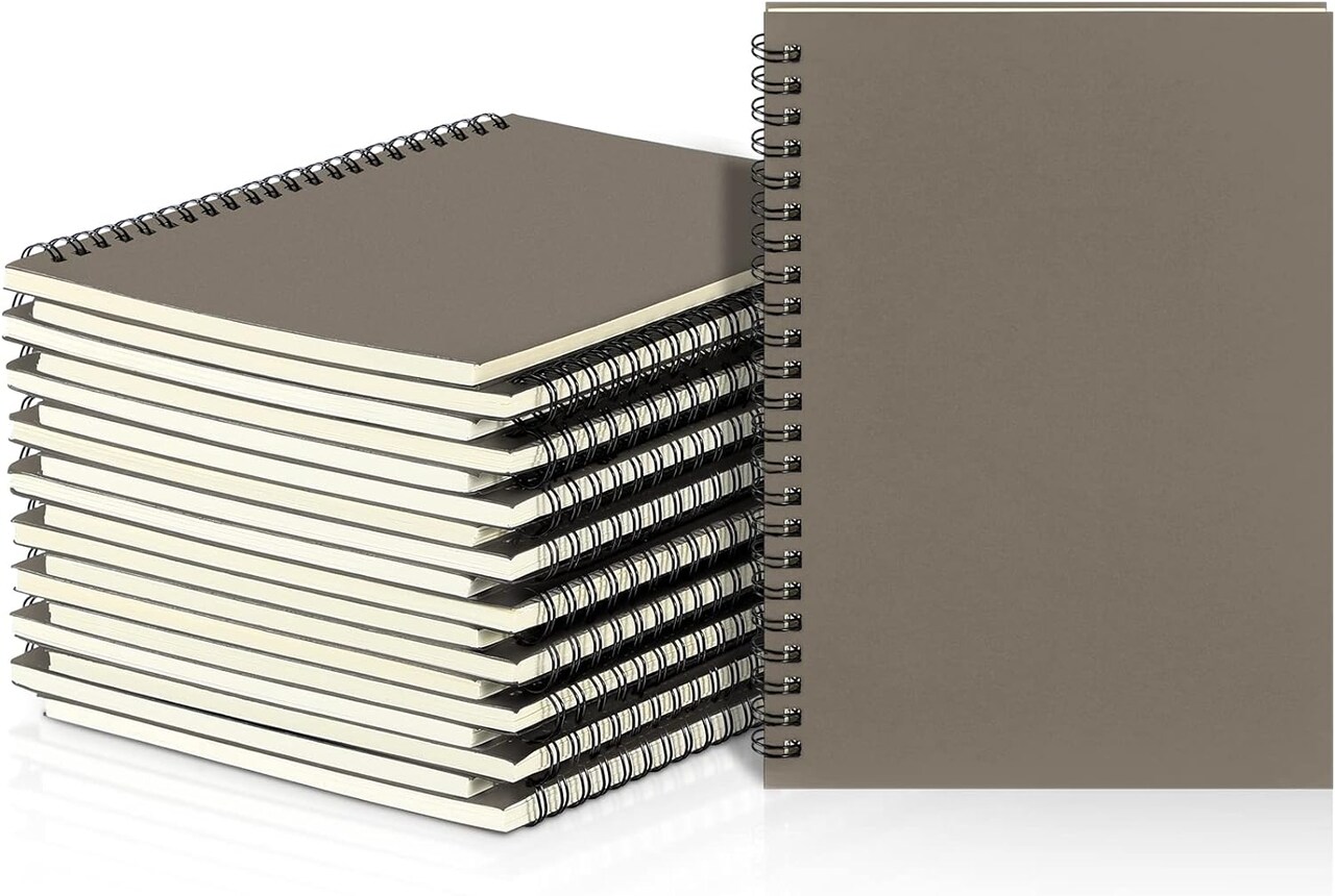 Spiral Notebook A5 College Ruled Journal Notebooks Lined 8.3'' x 5.5'' Bulk Writing Paper Notebook for Office Business School Supplies Christmas End of Year Gift